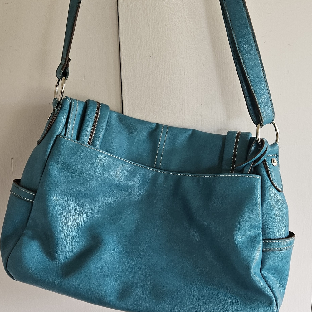 Relic Stylish Teal Blue Shoulder Bag - Picture 6 of 12